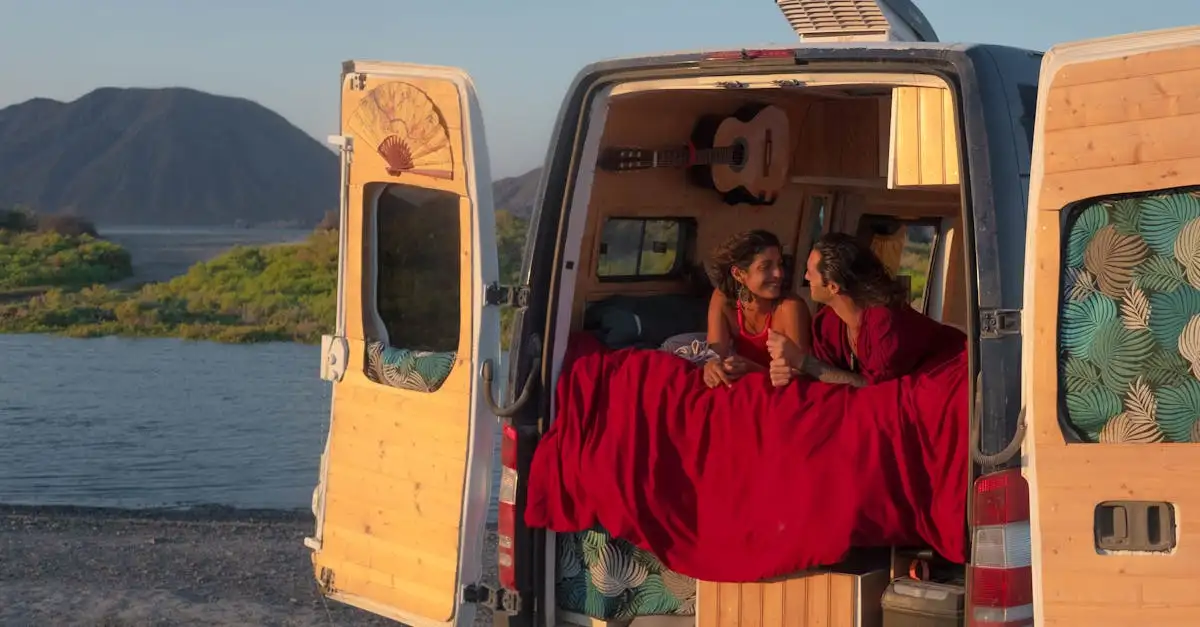 Enkele bedden camper